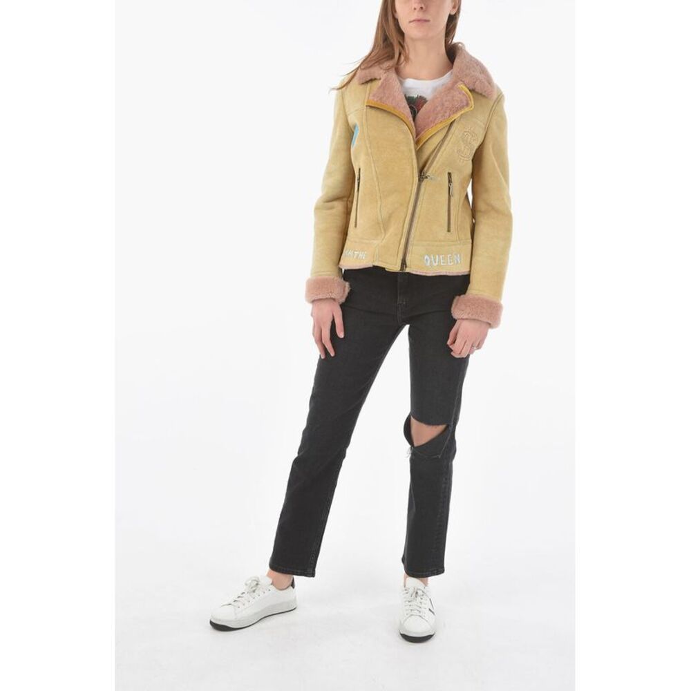 Embroidered Shearling Jacket - Picture 5 of 5